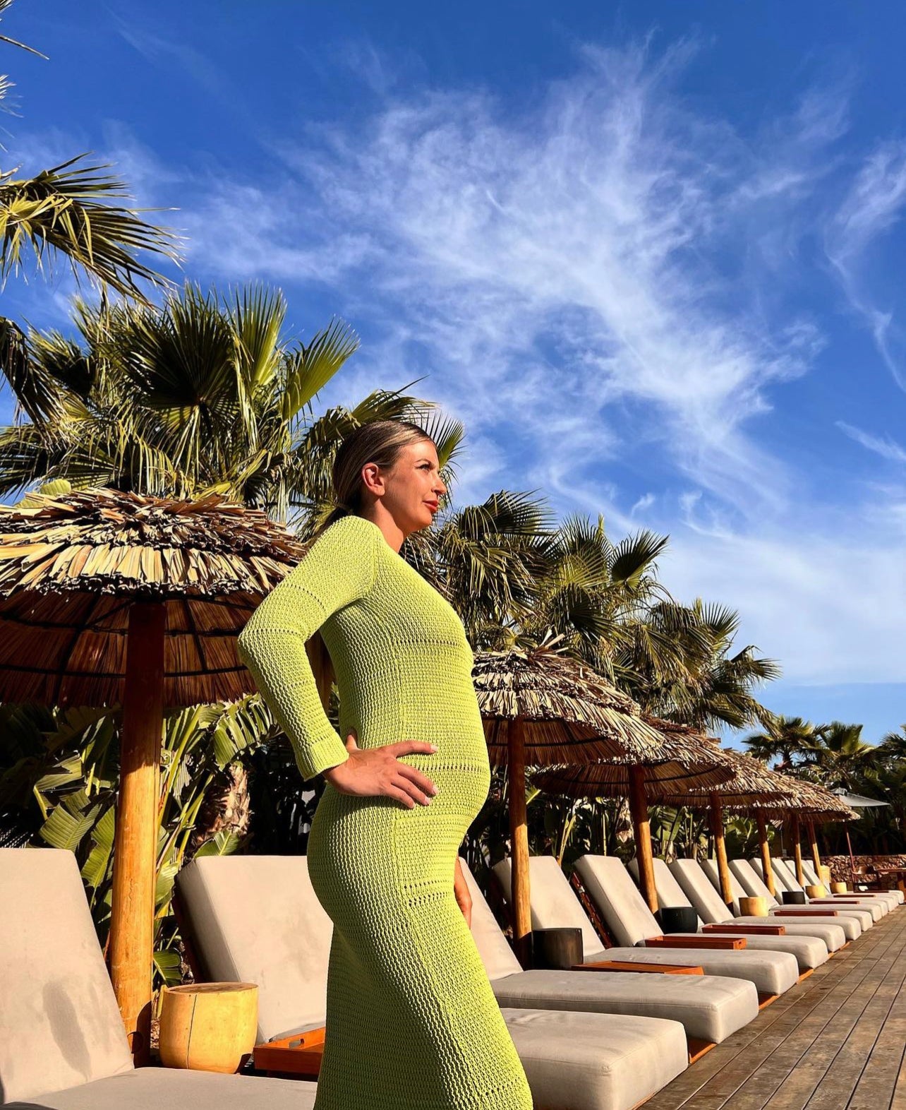 Vestito piume elasticizzato premaman